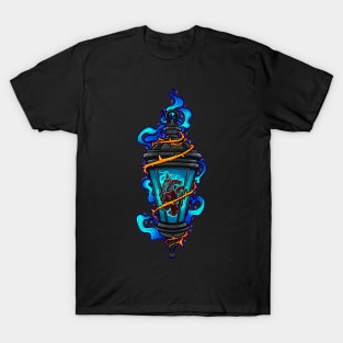 Heart Ohh Lantern of Blue Flame T-Shirt